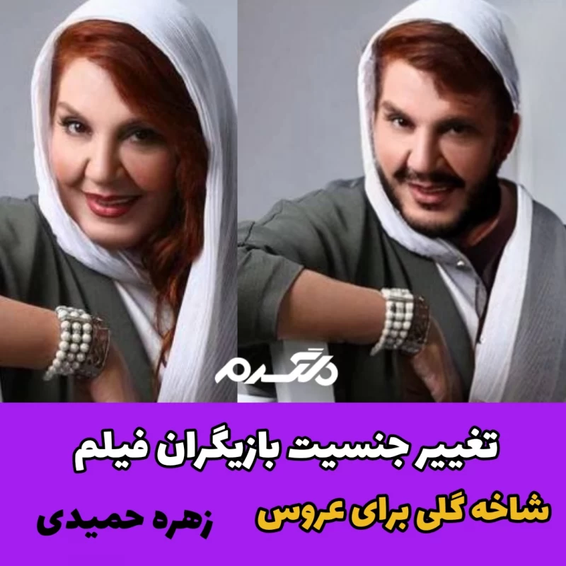 تغییر جنسیت بازیگران فیلم شاخه گلی برای عروس