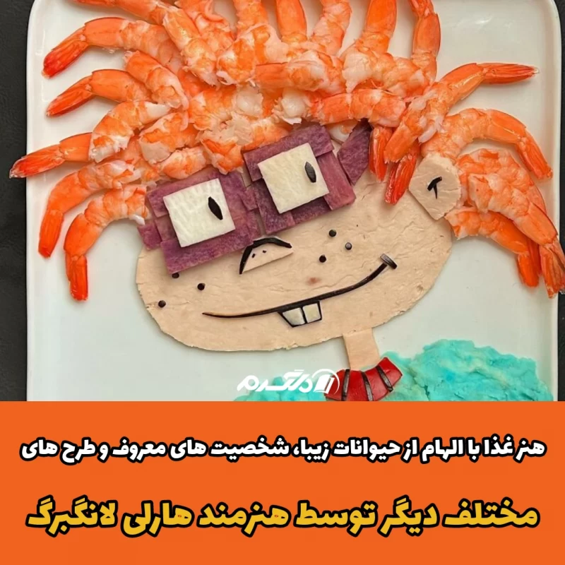 هنر غذا با الهام از حیوانات زیبا، شخصیت های معروف و طرح های مختلف دیگر توسط هنرمند هارلی لانگبرگ