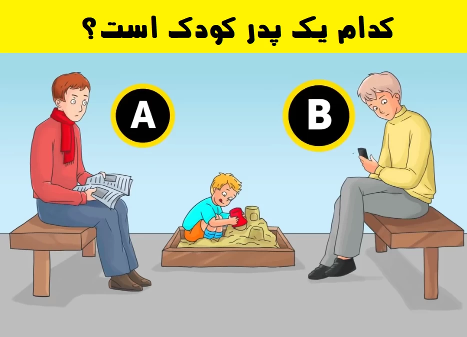 تست هوش تشخیص پدر کودک: کدام یک پدر کودک است؟