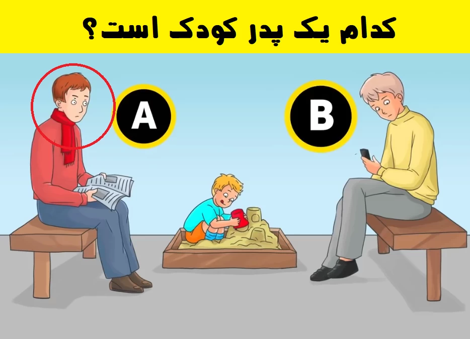 تست هوش تشخیص پدر کودک: کدام یک پدر کودک است؟