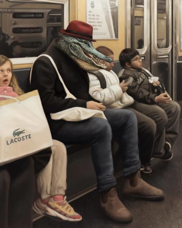وقتی حیوانات سوار مترو شوند هم جالب میشه ها