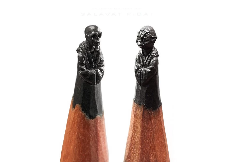 مجسمه با نوک مداد