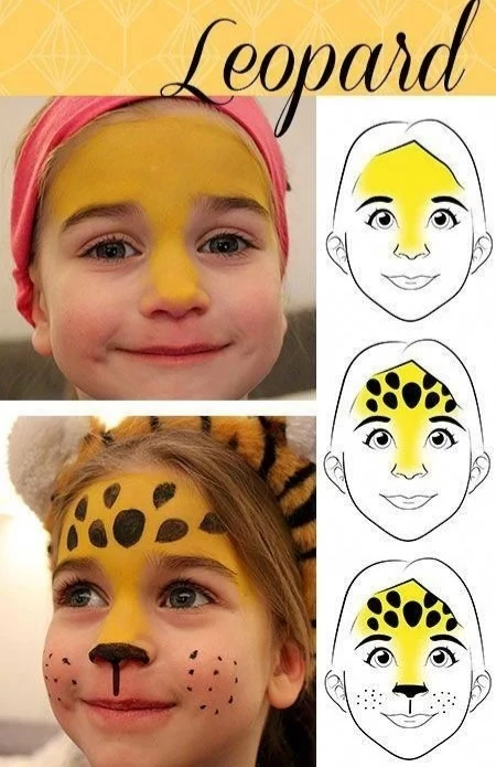 نقاشی روی صورت کودکان