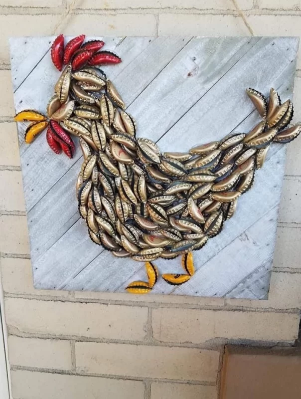 کاردستی با درب بطری