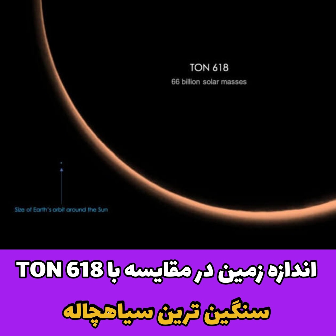 اندازه زمین/ TON 618