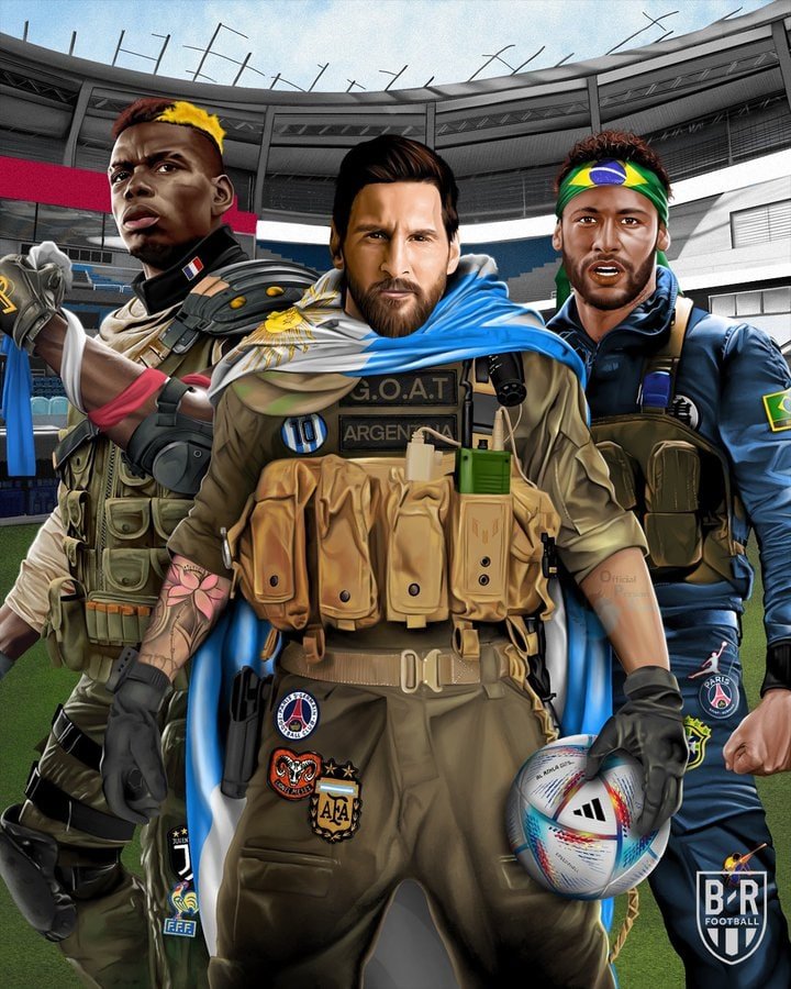 مسی، نیمار ، پوگبا در بازی کال اف دیوتی