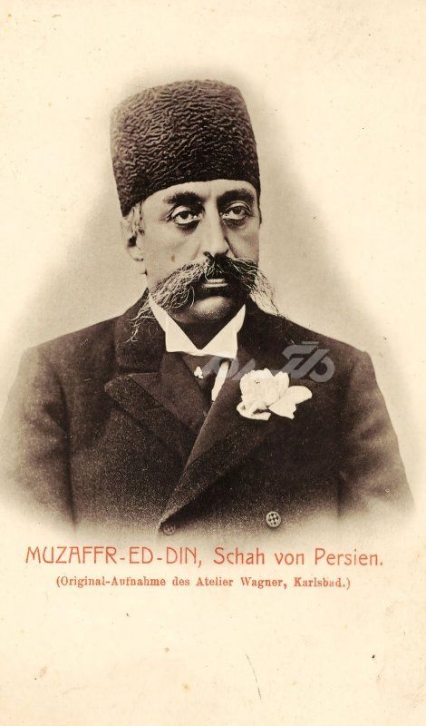  تصویر رنگی شده مظفرالدین شاه قاجار