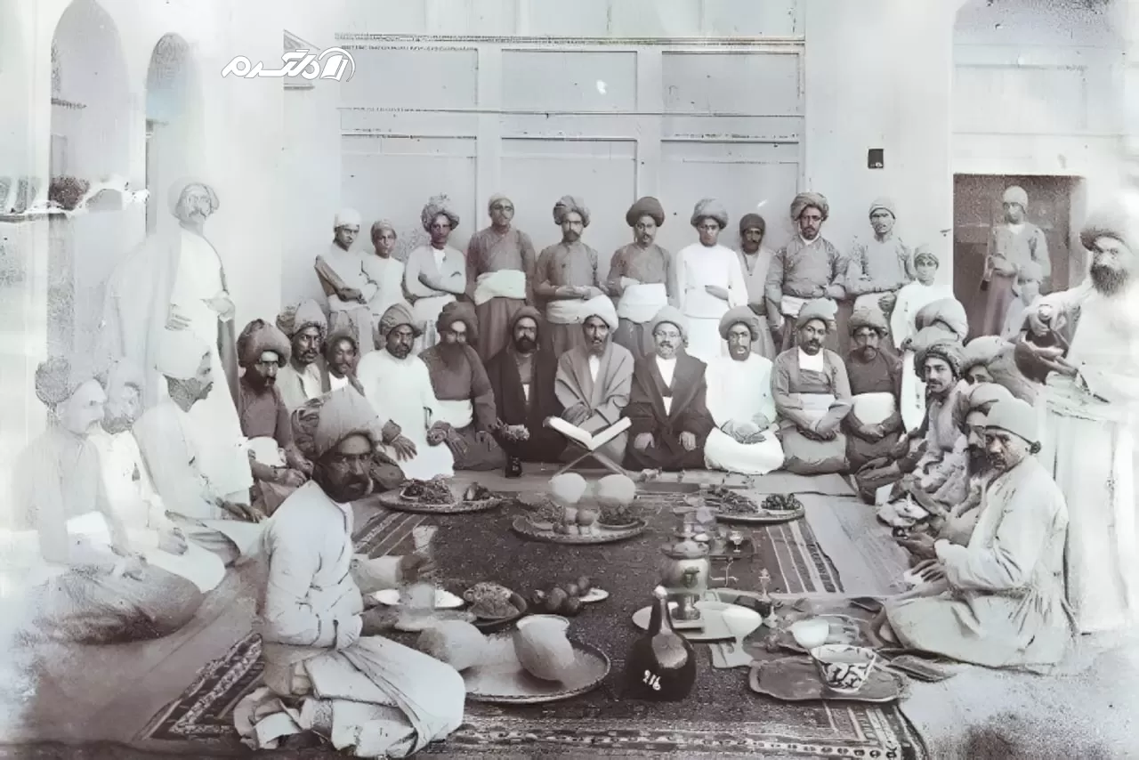  سفره شب یلدا در عهد قاجار 