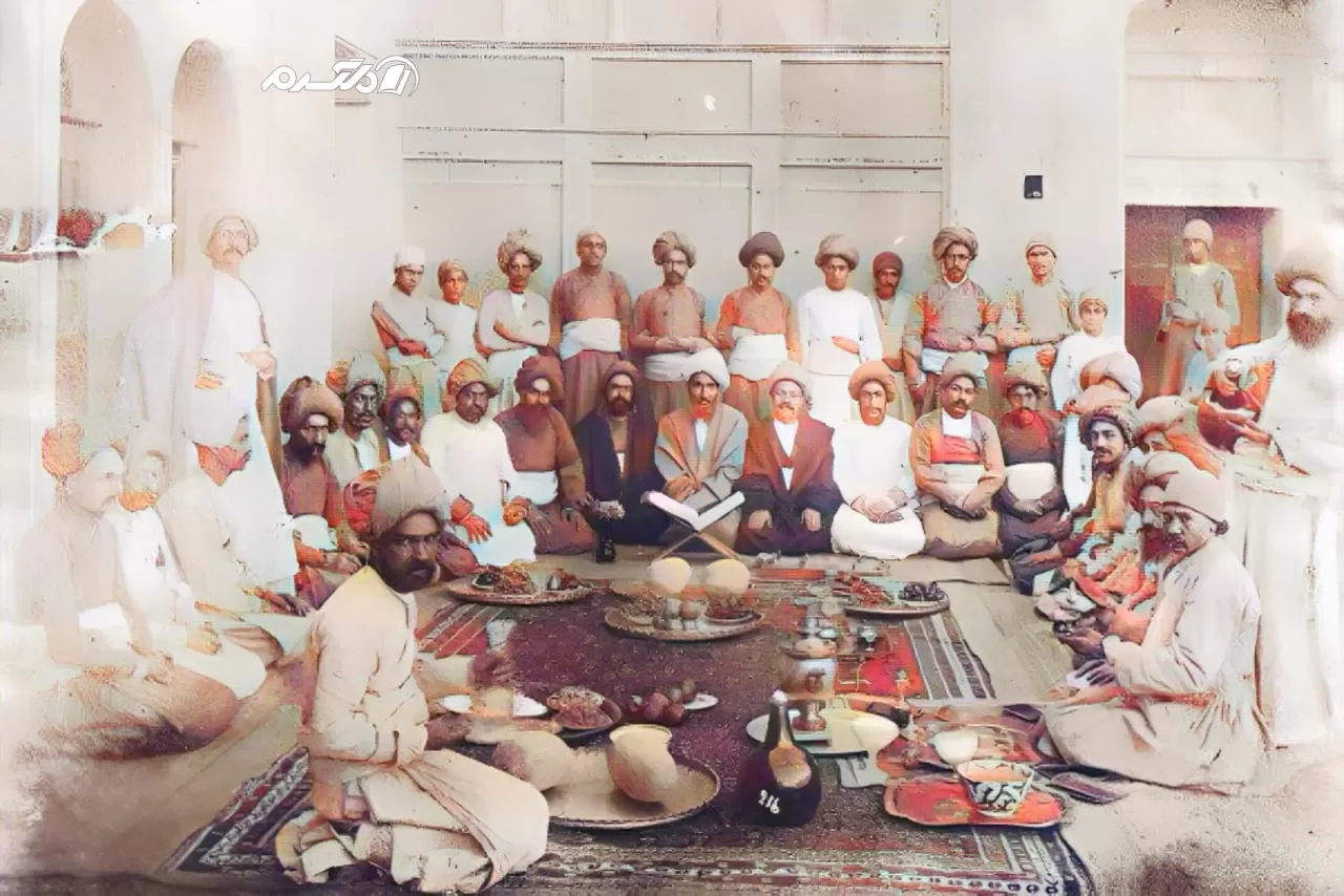  سفره شب یلدا در عهد قاجار 