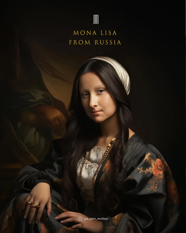  تابلوی مونالیزا با لباس هایی از سراسر جهان