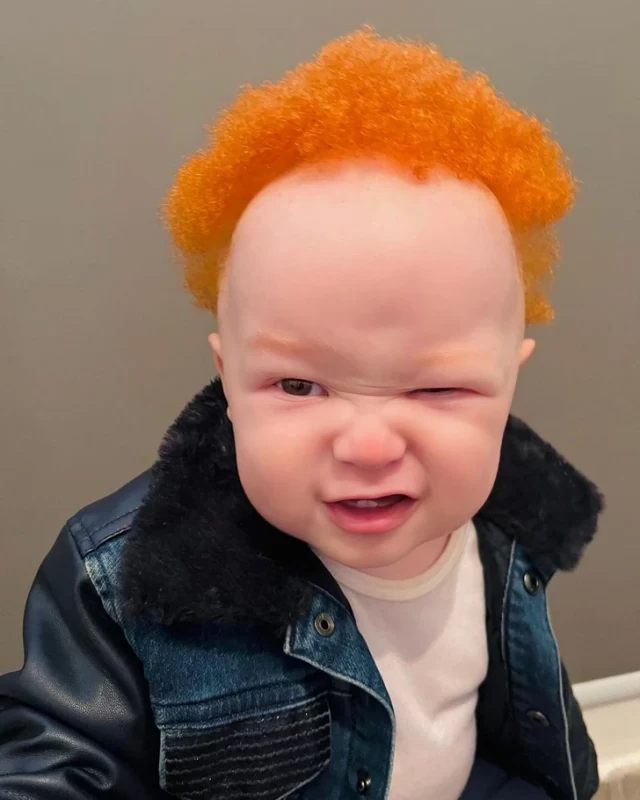 عکس‌های دیدنی از کودک مو نارنجی!+عکس