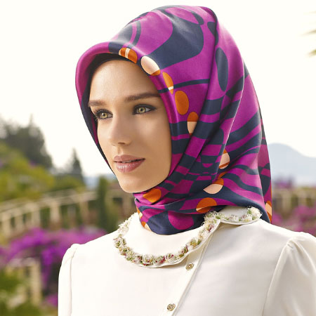 مدل بستن روسری-بستن روسری