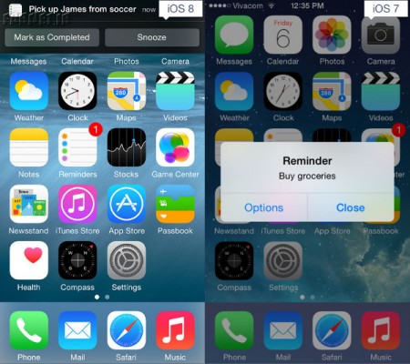 iOS 8 در برابر iOS 7 چه چیزهایی تغییر کرده‌ است
