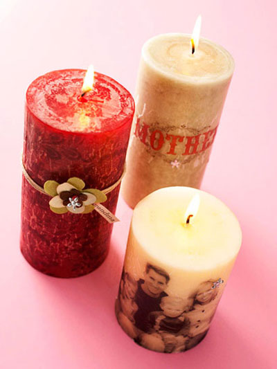شمع هایی زیبا برای تزئین روز مادر