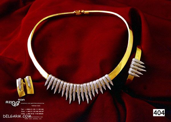 مدلهای جدید از گردنبند طوق طلا برای خانمهای خوش سلیقه 