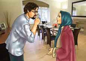 با همسر دهن بينم چه رفتاری داشته باشم؟