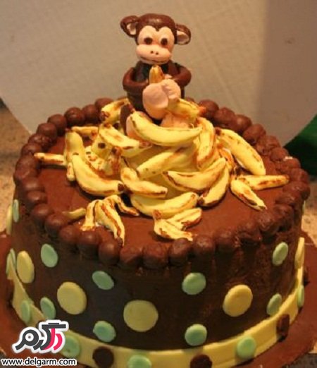 مدل های فانتزی کیک تولد میمون 