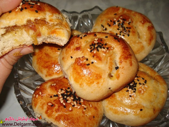 کلوچه با مغز سیب ودارچین