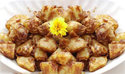 خوراک سیب زمینی و انار