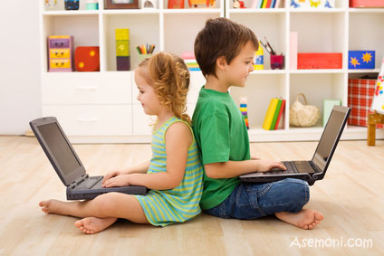 کودکان و آموزش استفاده صحیح از کامپیوتر
