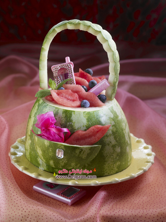 تزئین هندوانه شب یلدا تزئین هندوانه شب یلدا