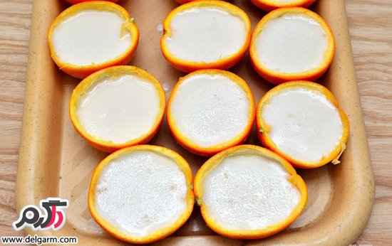 ژله پرتقالی زیبا بهترین خوراکی برای ولنتاین