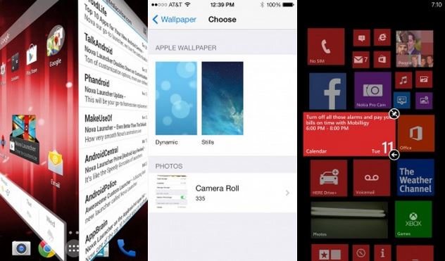  بررسی تخصصی مقایسه سه سیستم عامل اندروید،ویندوزفون و iOS و اعلام برنده