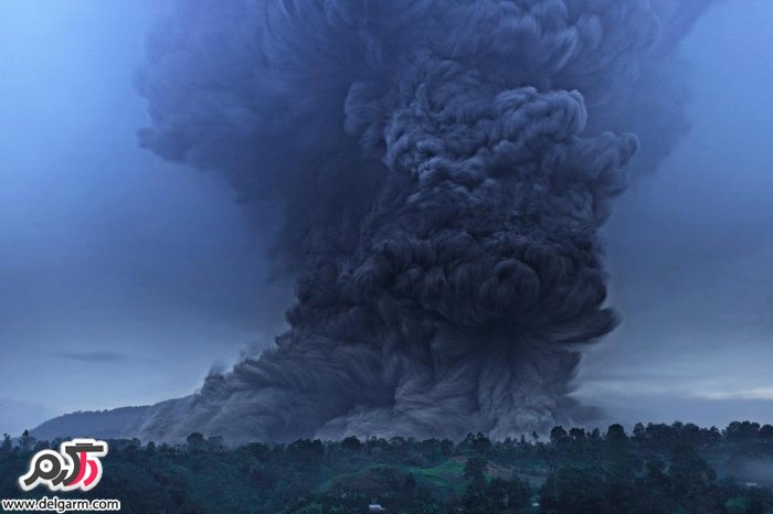 فعالیت آتشفشان سینابانگ در سوماترا اندونزی