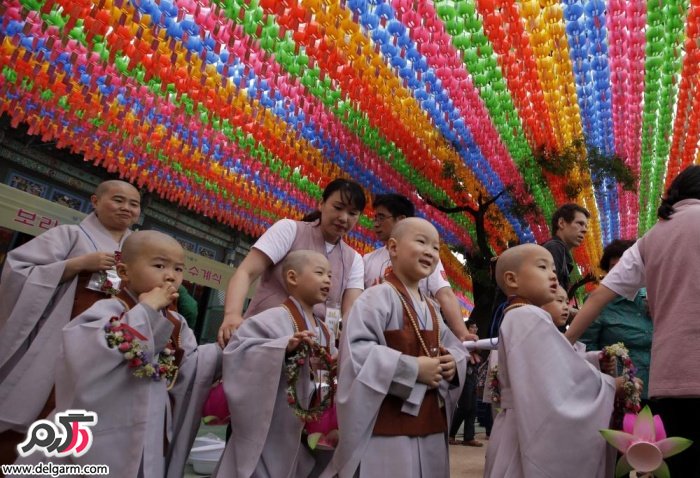 جشنی که به مناسبت تولد بودا در سئول برگزار شده است.