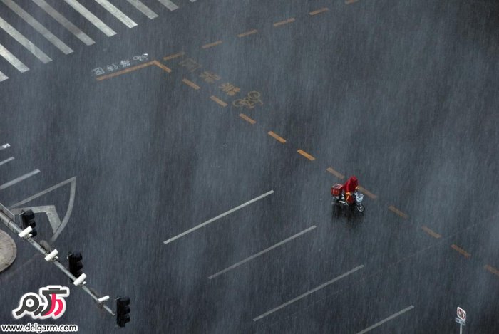 بارش باران شدید در چین