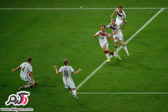 گزارش تصویری بُرد آلمان و اهدای جام جهانی 2014