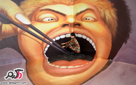 نمایشگاه نقاشی های سه بعدی در استان شاندونگ چین
