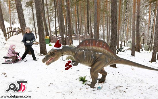 عکس روز پارک دایناسورها در کریسمس روسیه