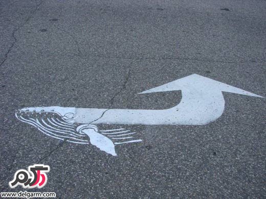 نقاشی و آثار هنری بر سطح خیابان