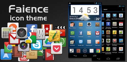 دانلود تم بسیار زیبای Faience XHDPI v1.0.5 برای آندروید