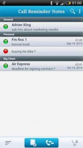 دانلود برنامه یادداشت های مخاطب Call Reminder Notes Full برای اندروید