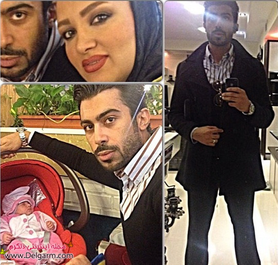 عکسی از روناک یونسی بهمراه همسر و دختر تازه متولد شده اش