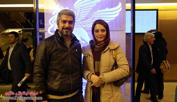 عکسی از مهدی پاکدل و همسرش در سی و دومین جشنواره فیلم فجر