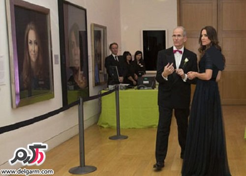 عکسهای جدید کیت میدلتون با لباسی بسیار زیبا در مراسم گالری ملی پرتره