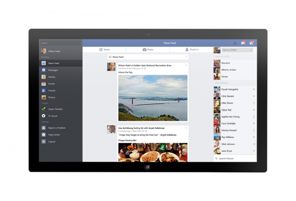 اپلیکیشن رسمی فیسبوک برای ویندوز ۸٫۱