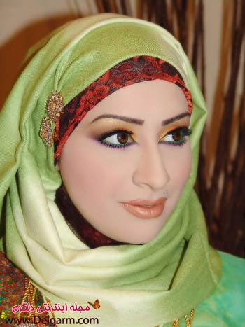 ارایش صورت خلیجی و عربی شیک