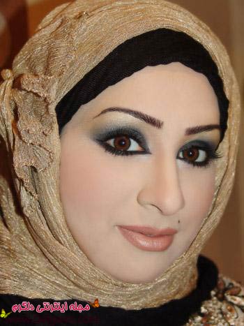 ارایش صورت خلیجی و عربی شیک
