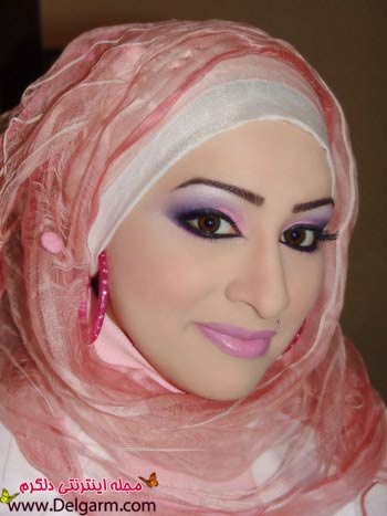 ارایش صورت خلیجی و عربی شیک