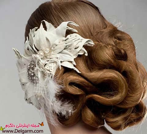 مدل مو عروس بسته و با تاج