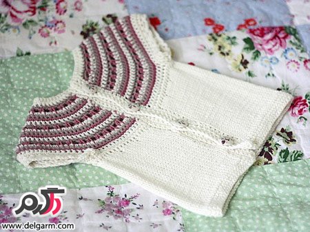 تصاویری از مدل های زیبای لباس بافتنی بچه گانه