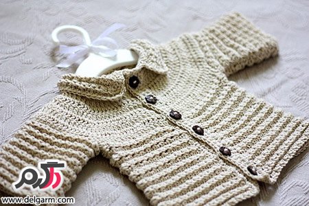 تصاویری از مدل های زیبای لباس بافتنی بچه گانه