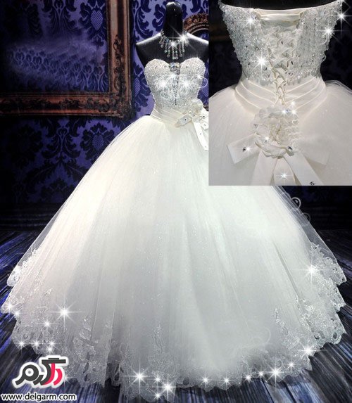 مدل لباس عروس پف دار و جذاب