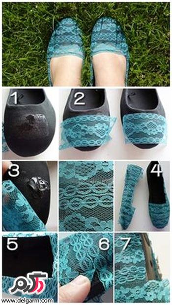 ایده جالب برای طراحی روی کفش دخترانه