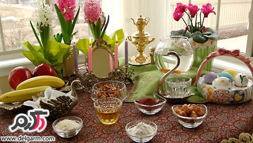 تصاویر جذاب از مدل سفره هفت سین