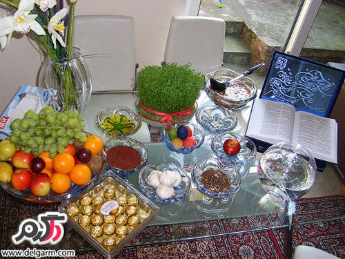 تصاویر جذاب از مدل سفره هفت سین